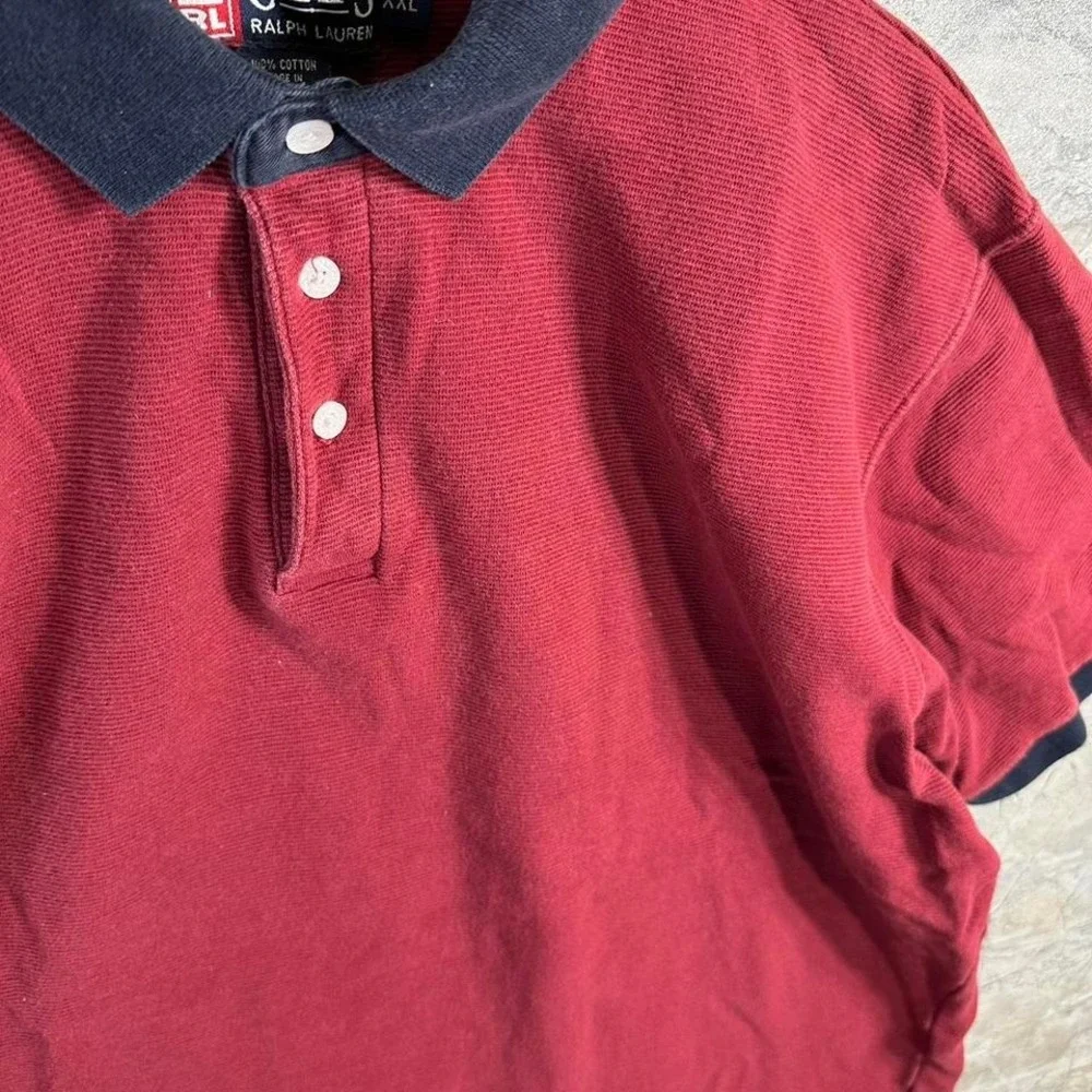 Chaps‎ Ralph Lauren red & blue polo shirt Size XXL Men's 100% Cotton #preppy